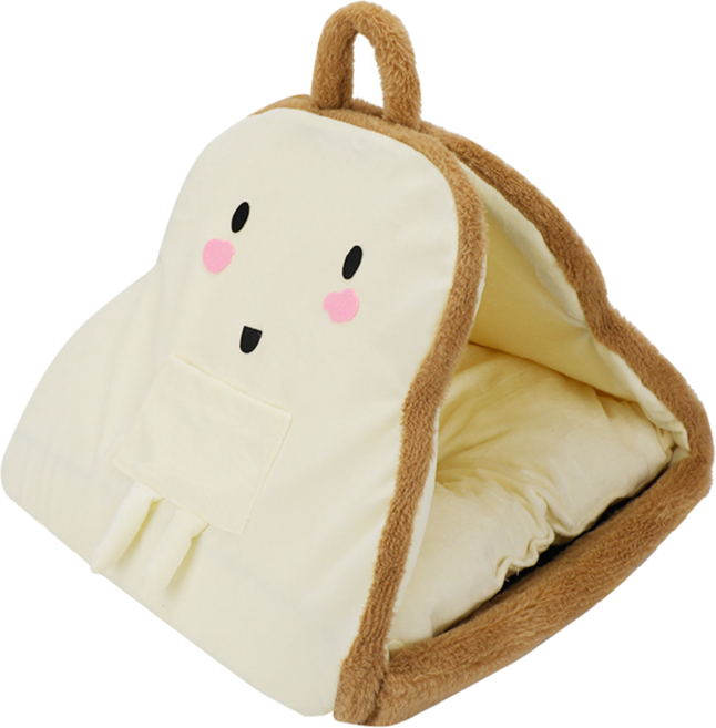 SKYLIFE 法式吐司帳篷寵物窩, 混和顏色, 1個