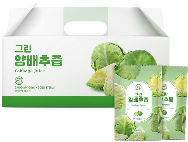 푸딩스 그린앵배추즙 30p, 1개, 3L