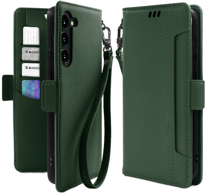 엑씨 마일드S 스트랩 카드수납 분실방지 가죽 지갑 다이어리 휴대폰 케이스