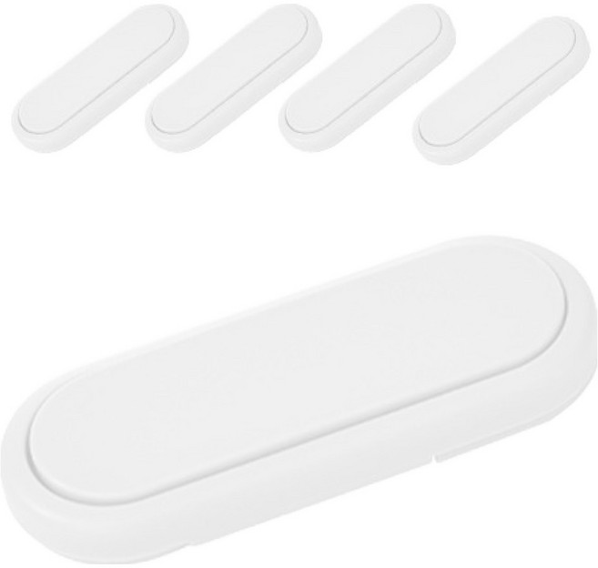 GUNU 서랍 열림 방지 히든버클 안전 잠금장치, 화이트, 5개