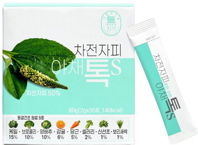 산마을 차전자피 야채톡 S 30p, 60g, 1개