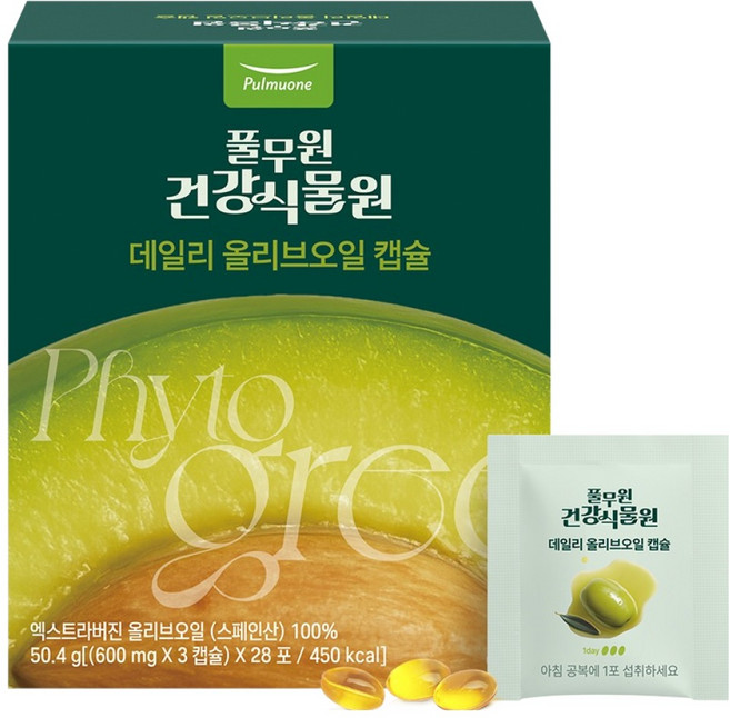 풀무원건강식물원 데일리 올리브오일 캡슐 28p, 50.4g, 1개