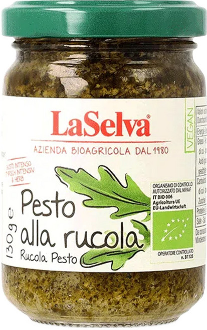 LASELVA 有機火箭羅勒青醬, 1個, 130g