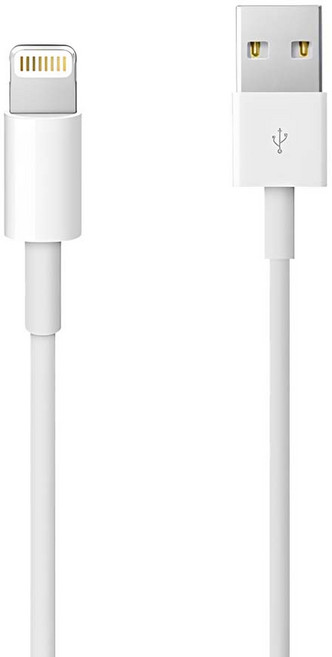 3C配件王 USB-Lightning充電傳輸線, 白色, 1個, 2m