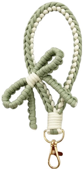 케이스틱 로프 리본 휴대폰 스트랩, 그린, 1개