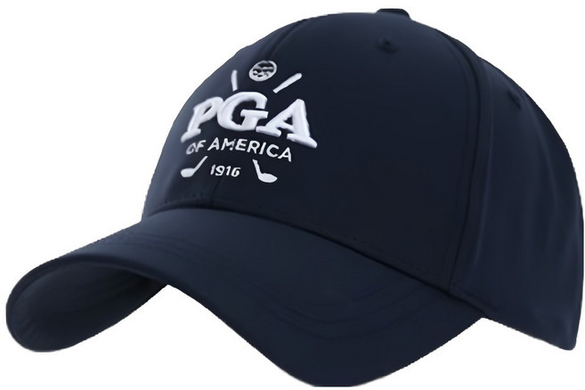 피지에이 남성용 시그니처 3D 자수 로고 볼캡 PGA-CP03, 1개, 네이비