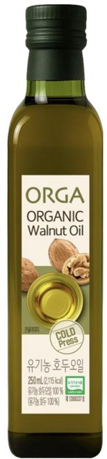 올가홀푸드 유기농 호두오일, 1개, 250ml
