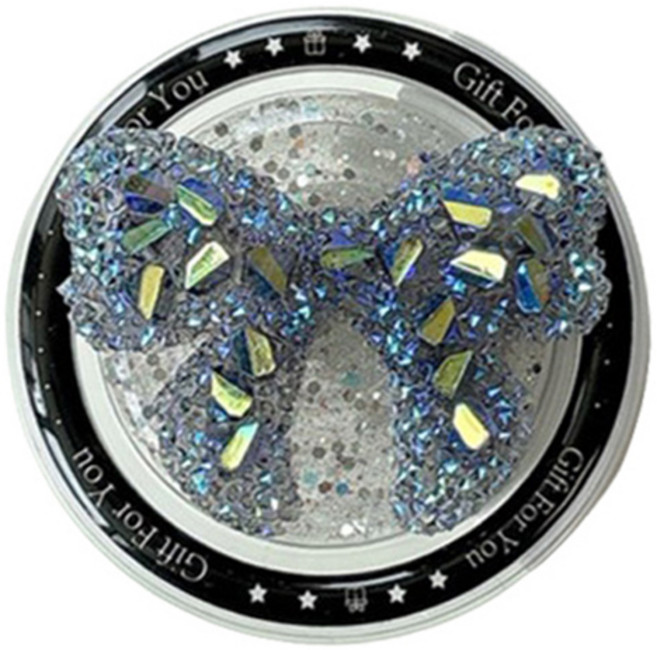 케이스틱 글리터 리본 맥세이프 스마트톡, 블랙, 1개