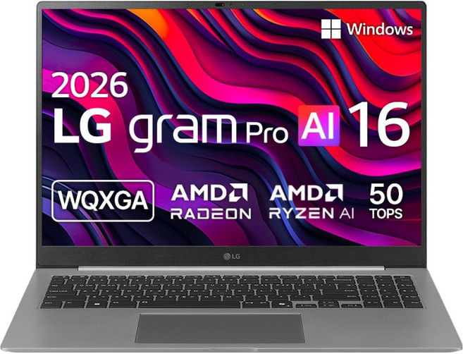 LG전자 2026 그램 AI 16 라이젠 AI 400 시리즈, 에어로미늄 실버, 256GB, 16GB, WIN11 Home, 16Z95U-GS5BK
