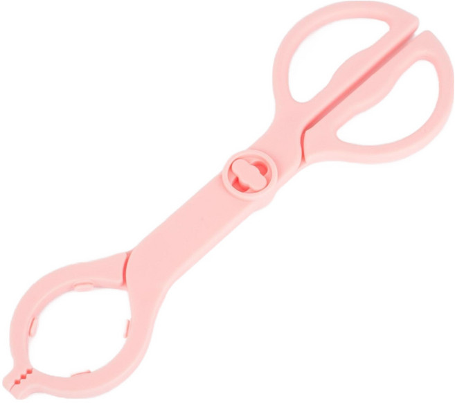 모바이브 다용도 소독용 젖병집게, 핑크, 1개