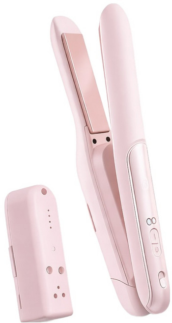 오아 프리온 무선 미니 배터리분리 기내반입 가능 고데기, 핑크, OSTR-013PK
