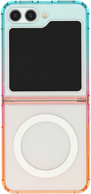 케이스틱 투명 그라데이션 젤하드 맥세이프 휴대폰 케이스