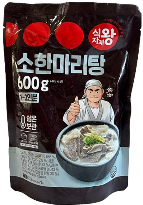 식자재왕 소한마리탕, 1개, 600g