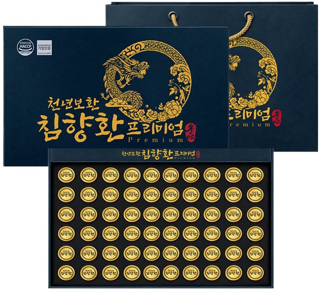 천년보환 침향환 프리미엄 60p 쇼핑백, 225g, 1개
