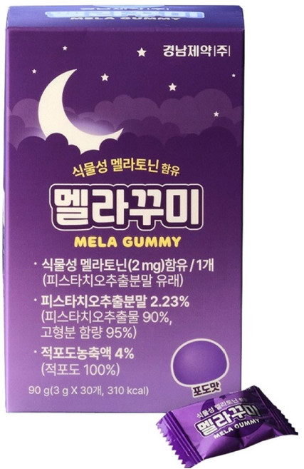 경남제약 멜라꾸미 30개입, 1개, 90g