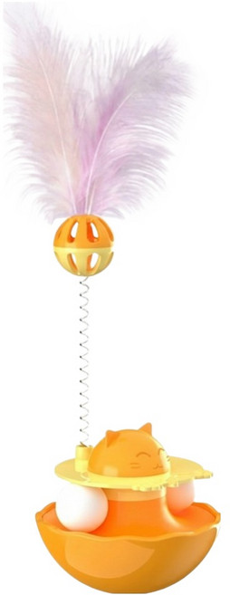 데이소이 고양이 방울 깃털 장난감 ONE SIZE, 5 오렌지, 1개