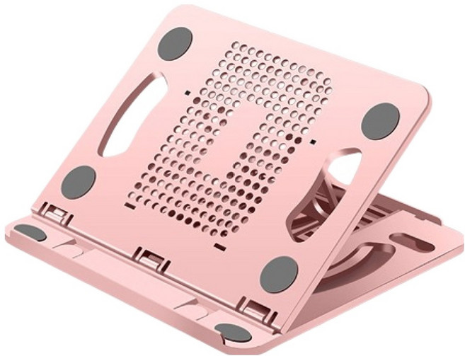 케이스틱 360도 회전식 태블릿 노트북 탁상용 거치대, 핑크, 1개