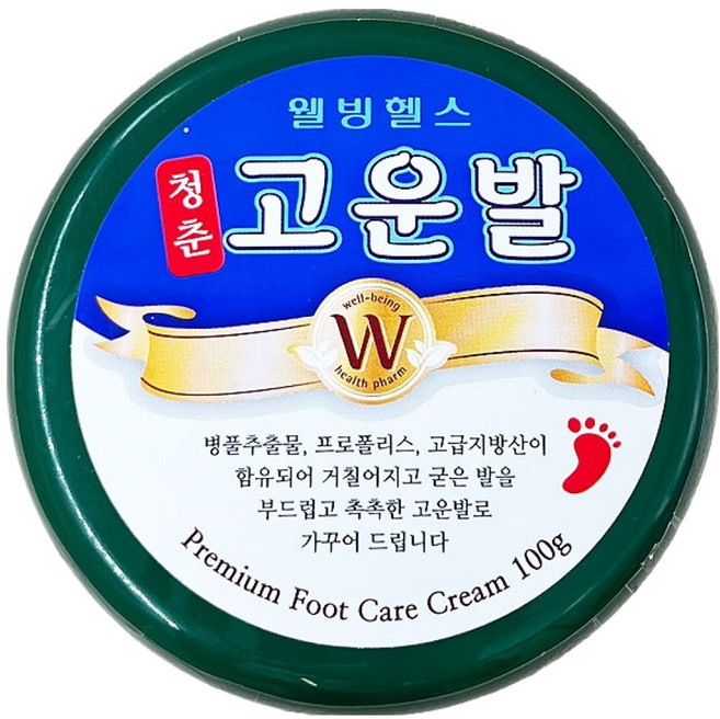 웰빙헬스팜 청춘 고운발 크림, 1개입, 1개, 100g