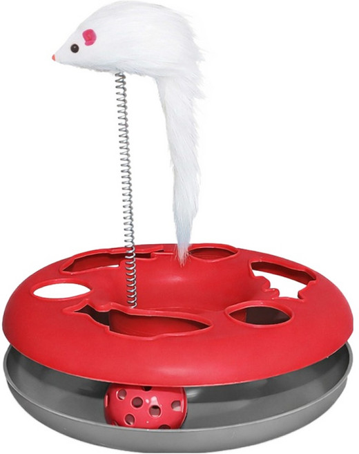 데이소이 고양이 생쥐 스프링 장난감 ONE SIZE, 1 레드, 1개