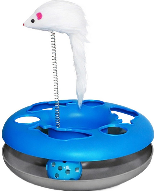 데이소이 고양이 생쥐 스프링 장난감 ONE SIZE, 2 블루, 1개