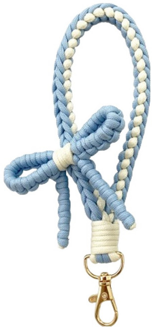 케이스틱 로프 리본 휴대폰 스트랩, 블루, 1개