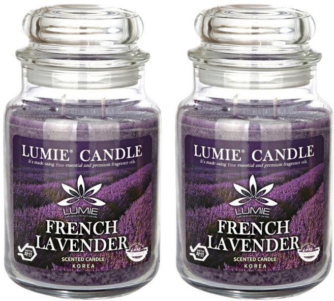 LUMIE CANDLE 蠟燭, 2個, 法國薰衣草, 570g