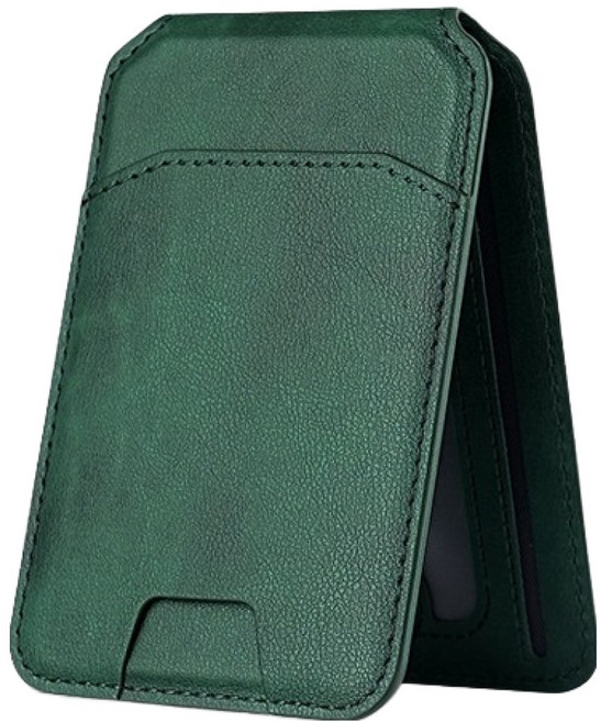 케이스틱 이지 슬라이드 맥세이프 가죽 카드지갑, 그린, 1개