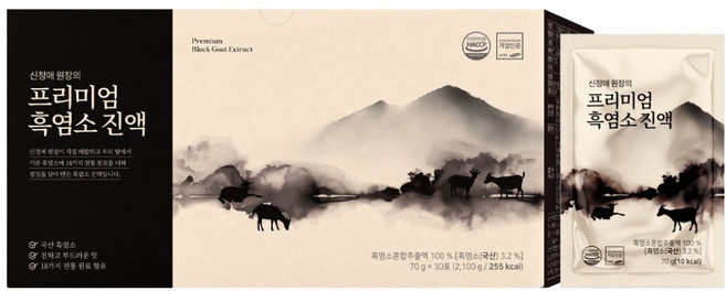 신정애 원장의 프리미엄 흑염소진액 30p, 2.1kg, 1박스