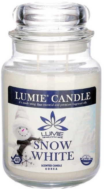 LUMIE CANDLE 蠟燭, 570g, 1個, 雪白色