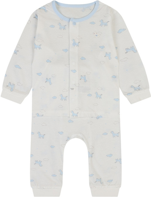 해피랜드 신생아용 핀토 구름 내의 상하의 세트