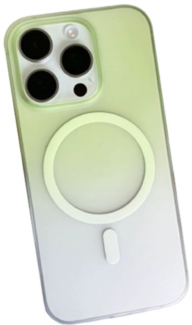 케이스틱 무광 반투명 그라데이션 맥세이프 휴대폰 케이스