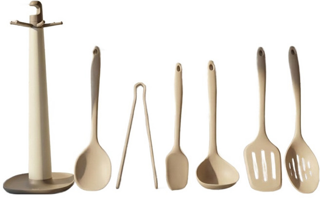 실리팟 프리미엄 실리콘 모던 조리도구 세트, 조리도구 6종, 모던베이지, 1개