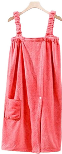 보송보송 타월 샤워가운, 레드, 1개