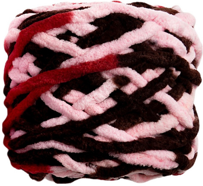 청송뜨개실 빅누들 수면사 뜨개실, 25 연핑크레드브라운, 1개