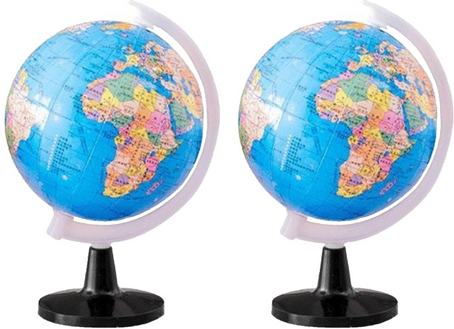 Greentail 旋轉迷你地球儀 8cm 2入, B款