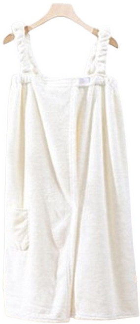 보송보송 타월 샤워가운, 화이트, 1개