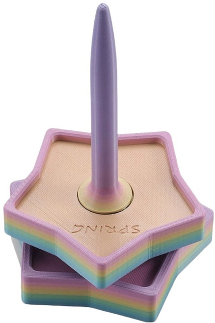 코오미 감성 파스텔톤 별모양 360도 회전 실패 꽂이 얀홀더 5W0976, 1개, 랜덤발송