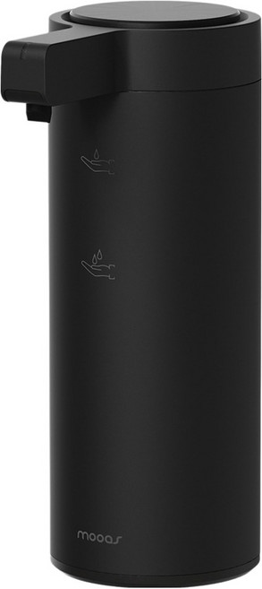 무아스 프리미엄 슬림 메탈 젤타입 자동 디스펜서 충전타입, 블랙, 1개