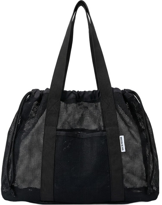 메종드아야 올메쉬 방수 속주머니 목욕 수영 가방, 블랙