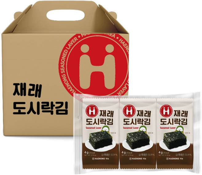 HAENONG 傳統便當海苔 4g, 18個