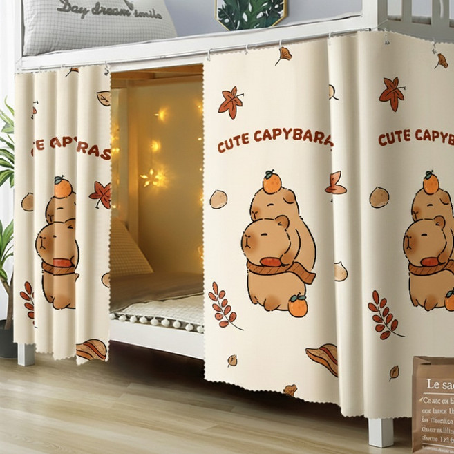 픽노아 기숙사 이층 침대용 수면집중형 암막 커튼 2p