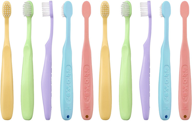 닥터스 교정 V컷 어린이 칫솔 10개입, 1세트, 혼합색상