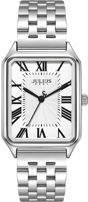 쥴리어스 남성용 스퀘어 메탈 손목시계 JA-1556MC