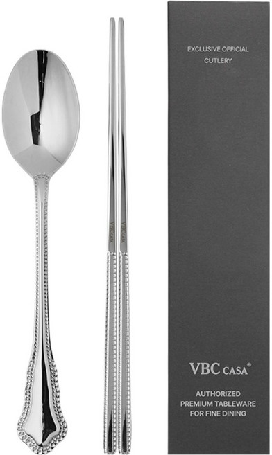 VBCCASA 베네치아 레이스 1인 수저 LACE, 숟가락 + 젓가락, 1개
