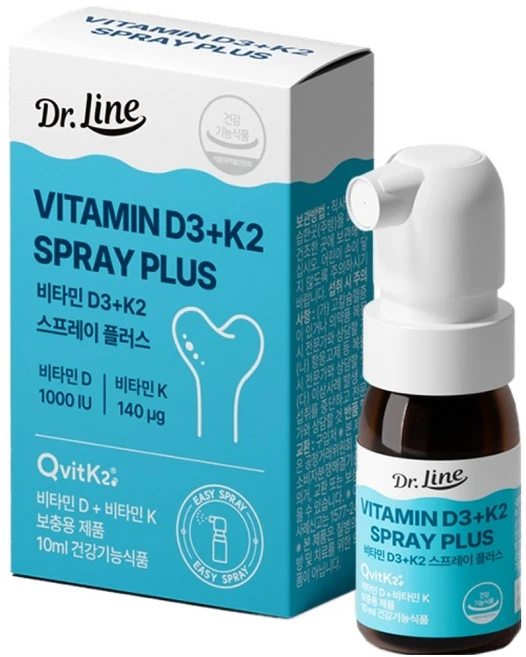 닥터라인 비타민D3 K2 스프레이 플러스 1000IU, 10ml, 1개 - 쿠팡