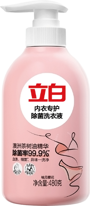 Liby 立白 內衣專護除菌洗衣精, 480g, 1個