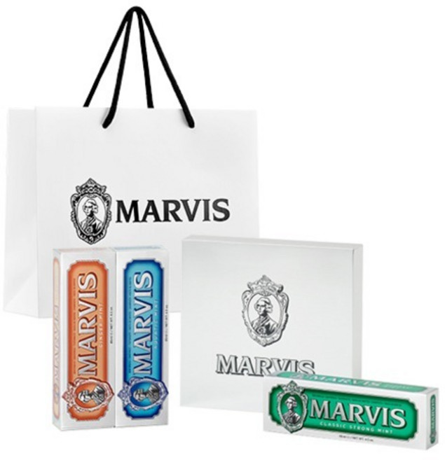 MARVIS 牙膏 127g x 3入組 + 提袋, 1套