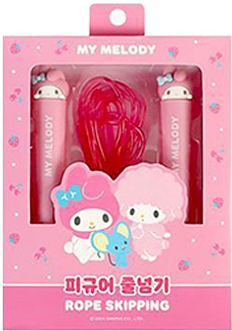 산리오 피규어 줄넘기 마이멜로디, 1개, 핑크