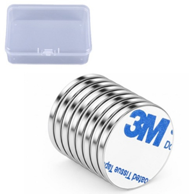 OON 3M 접착식 네오디움 원형 자석 8p 세트, 1세트