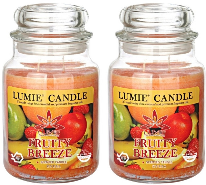 LUMIE CANDLE 蠟燭, 2個, 果香微風, 570g